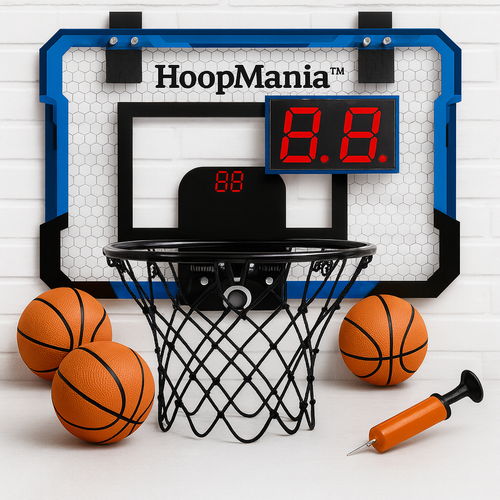 HoopMania™ – Elektroniczny Mini Kosz do Koszykówki